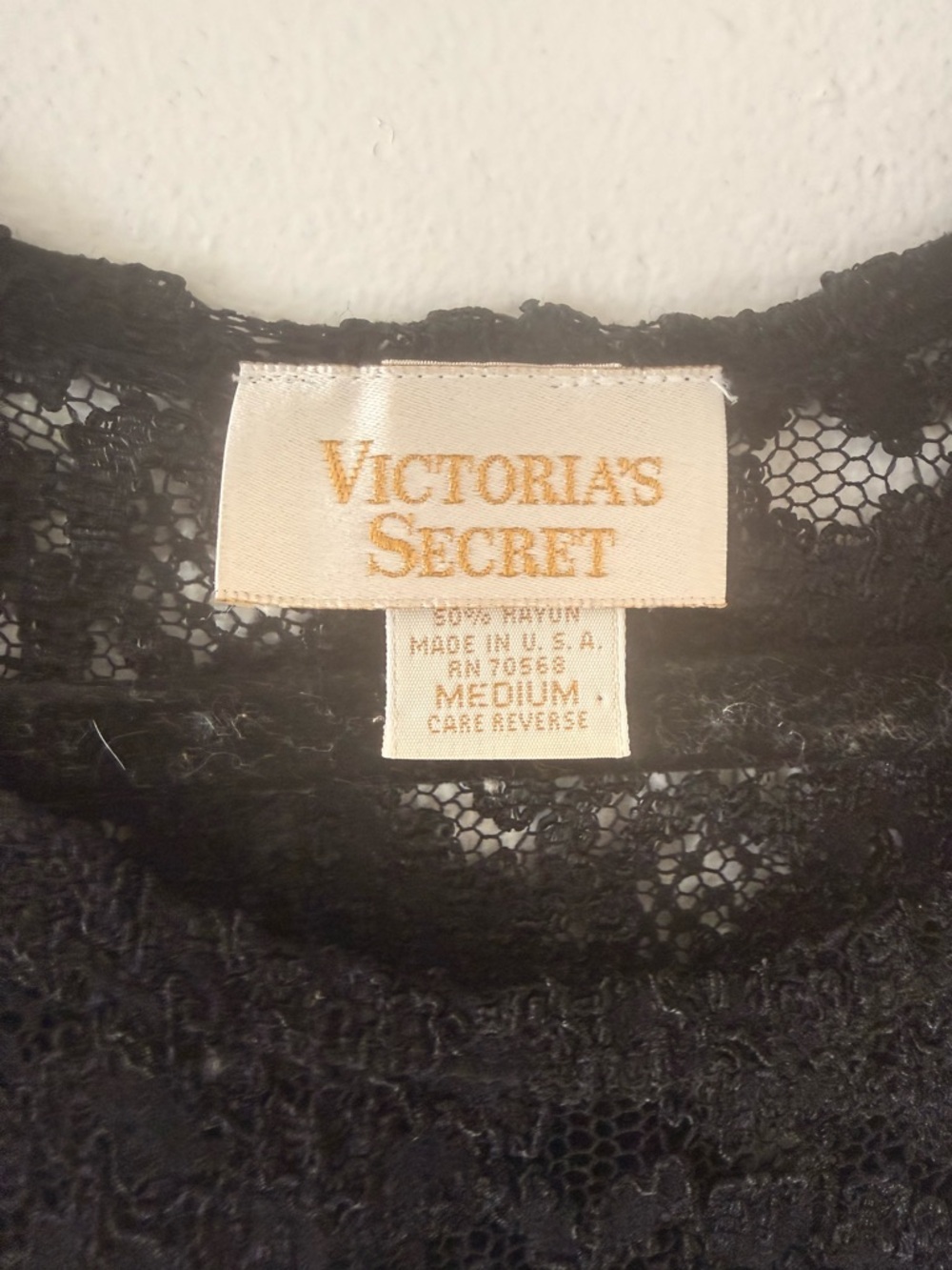 Victoria's Secret Black Lace Tank Top - Picture 2 of 4